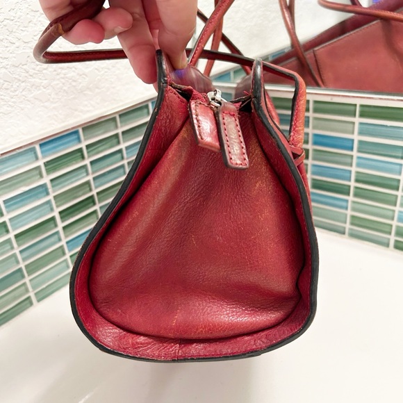 VINTAGE Italian 🇮🇹 Leather Top Handle Barrel bag Wilson’s Pelle Studios - Picture 4 of 14